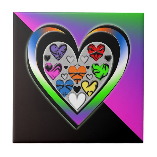 Kleuren van liefde tegeltje (Voorkant)