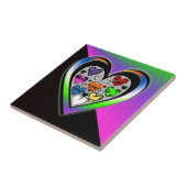 Kleuren van liefde tegeltje (Zijkant)