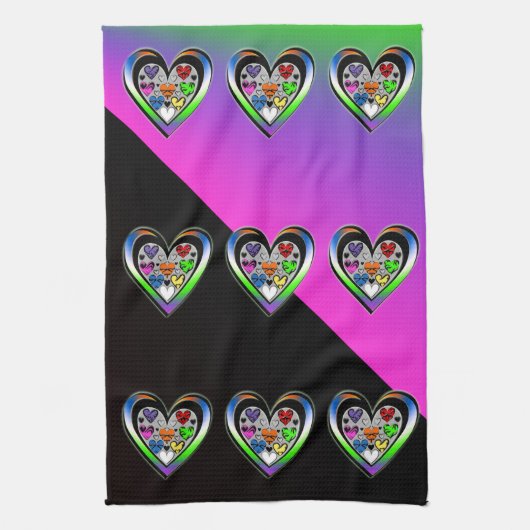 Kleuren van liefde theedoek (Verticaal)
