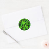 Kleuren van Luck op St. Patrick's Day Ronde Sticker (Envelop)