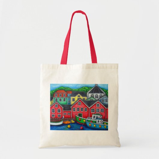 Kleuren van Lunenburg, Nova Scotia, Canada Tote Bag (Voorkant)