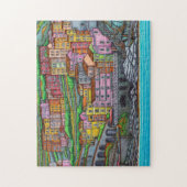 Kleuren van Manarola 11x14 Puzzle met Gift Box Legpuzzel (Verticaal)