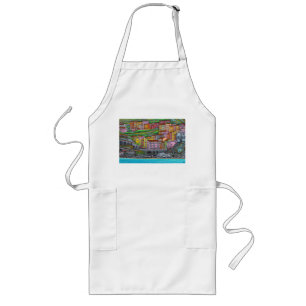 Kleuren van Manarola Lange Schort 