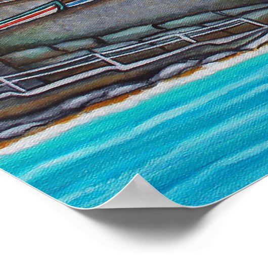 Kleuren van Manarola Print (Hoek)