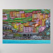 Kleuren van Manarola Print (Voorkant)