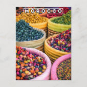 Kleuren van Marrakech Red Medina Spices Shop Briefkaart (Voorkant)