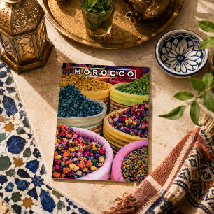 Kleuren Van Marrakech Rode Medina Specerijen Winke Briefkaart