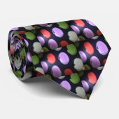 Kleuren van mijn leven Big polka stip Stropdas (Opgerold)