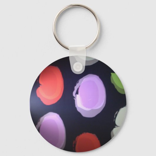 Kleuren van mijn leven Big polkadot.JPG Sleutelhanger (Voorkant)