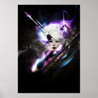 Kleuren van Mode afdrukken Poster