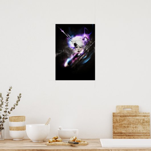 Kleuren van Mode afdrukken Poster (Keuken)