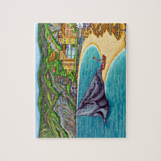 Kleuren van Monterosso Puzzle Legpuzzel (Verticaal)