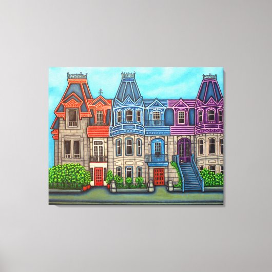 Kleuren van Montreal Canvas Afdrukken (Voorkant)
