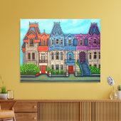 Kleuren van Montreal Canvas Afdrukken (Insitu (Woonkamer))