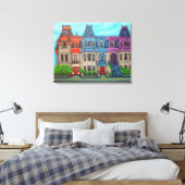 Kleuren van Montreal Canvas Afdrukken (Insitu (Slaapkamer))