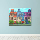 Kleuren van Montreal Canvas Afdrukken (Insitu (Houten vloer))
