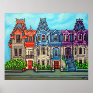Kleuren van Montreal Poster