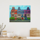 Kleuren van Montreal Poster (Keuken)