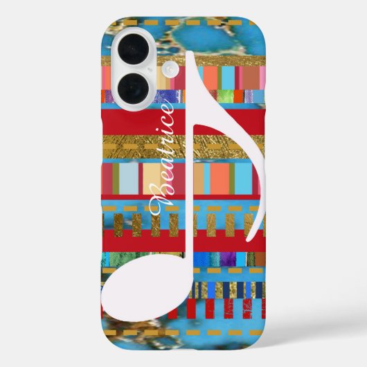 kleuren van muziek op maat Case-Mate iPhone case (Achterkant)