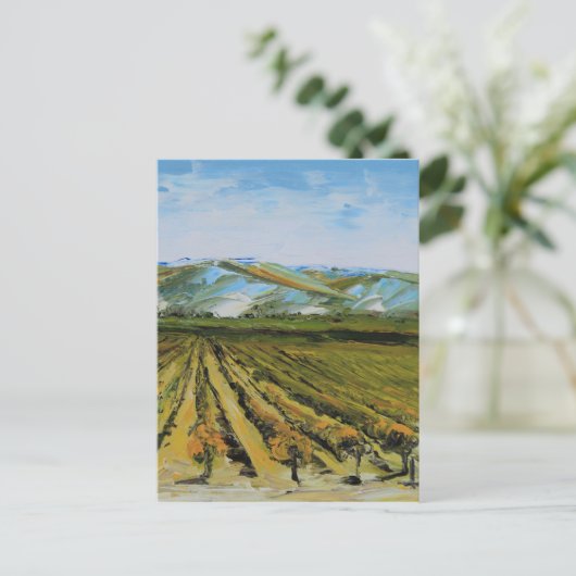 Kleuren van Napa Vallei, het Land Californië van Briefkaart (Staand voorkant)