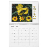 Kleuren van Natuur Bloemen Collage Muur Kalender (Mar 2026)
