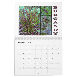 Kleuren van Natuur Bloemen Collage Muur Kalender