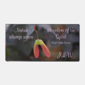 Kleuren van Natuur Emerson Quote Fotografisch Bureaumat (Voorkant)