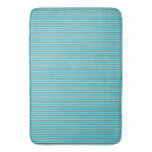Kleuren van Nieuw-Zeeland in Turquoise Stripes Badmat (Voorkant Verticaal)