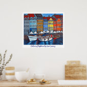Kleuren van Nyhavn Poster Print (Keuken)