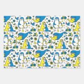 Kleuren van Oekraïne Kinder Blauw Geel Wit Inpakpapier Vel (Voorkant 2)