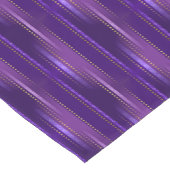 Kleuren van Paarse gouden Stippen strepen Korte Tafelloper (Hoek)