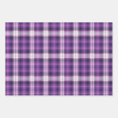 Kleuren van Paarse, roze en witte Plaid Inpakpapier Vel (Voorkant 3)