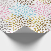 Kleuren van pasta abstract sterburstpatroon cadeaupapier (Hoek)