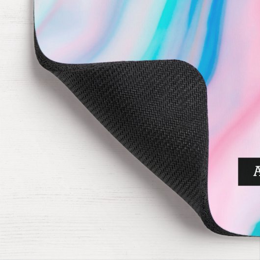 Kleuren van pasta abstracte marmer muismat (Hoek)