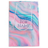 Kleuren van pasta die abstracte marmersteen van de medium cadeauzakje (Voorkant)