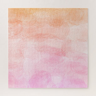 Kleuren van pasta en artistieke waterverf geschild legpuzzel