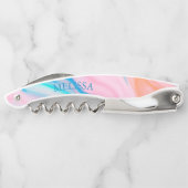 Kleuren van pasta's, abstract grijs gekleurd kurkentrekker (Achterkant)