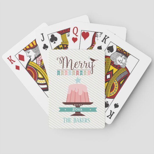 Kleuren van pasta's/kerstcadeautjes pokerkaarten (Achterkant)
