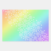 Kleuren van pasta's met cirkels die papier overvul inpakpapier vel (Voorkant)