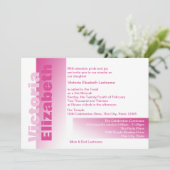 Kleuren van Pink Bat Mitswa Kaart (Staand voorkant)