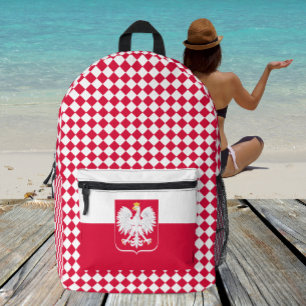 Kleuren van Polen rugzak, Poolse Vlag Bedrukte Rugzak