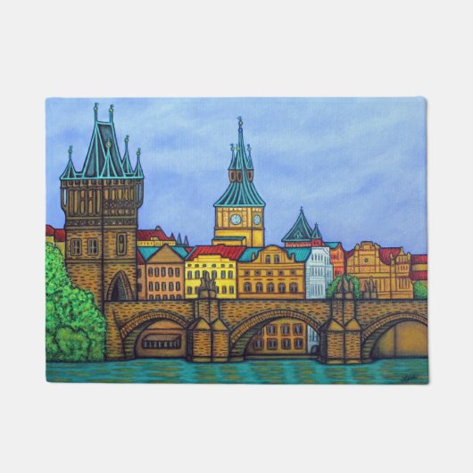 Kleuren van Prague Doormat Deurmat (Voorkant)