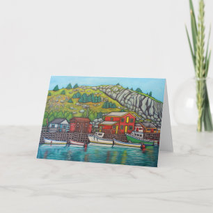 Kleuren van Quidi Vidi, Wenskaart van Newfoundland Kaart