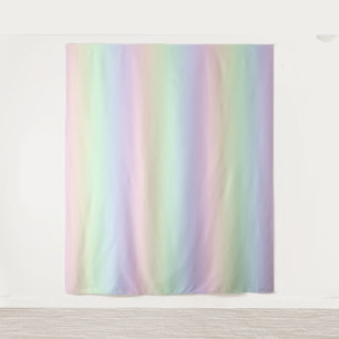 Kleuren van Rainbow Pastel Party PhotoBooth Achter Wandkleed