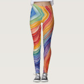 Kleuren van regenboog leggings (Voorkant)