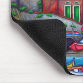 Kleuren van Riomaggiore - Mousepad Muismat (Hoek)