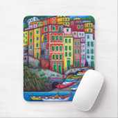 Kleuren van Riomaggiore - Mousepad Muismat (Met muis)