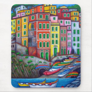 Kleuren van Riomaggiore - Mousepad Muismat