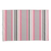 Kleuren van roze en grijs gestreepte Kussenslopen (Voorkant-Rechts)