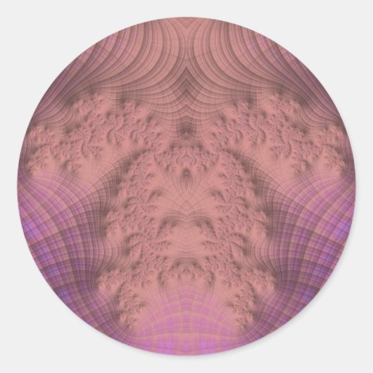 Kleuren van roze en Paarse ~ Classic Round Sticker (Voorkant)